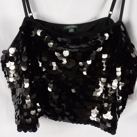 Wild Fable Cropped Paillette Sequined Tank Top NWT Size 1X - Picture 10 of 11